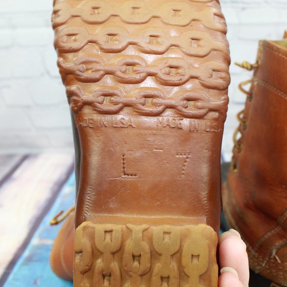 VTG LL BEAN Duck Boots Maine Hunting Shoe Size 7 - Picture 8 of 9